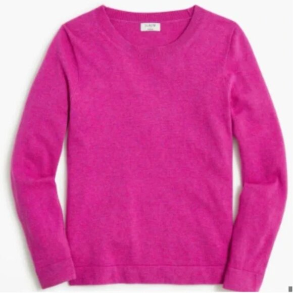 J. Crew Teddie Sweater Cotton Wool Blend in Pink S - Picture 2 of 9